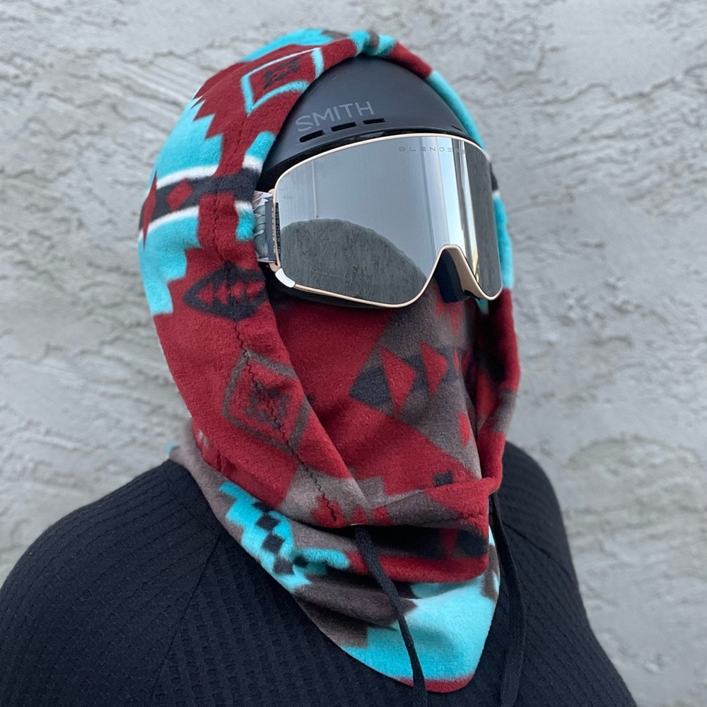 Southwestern Ski Hood - fits over the helmet, fleece, balaclava, snowboard